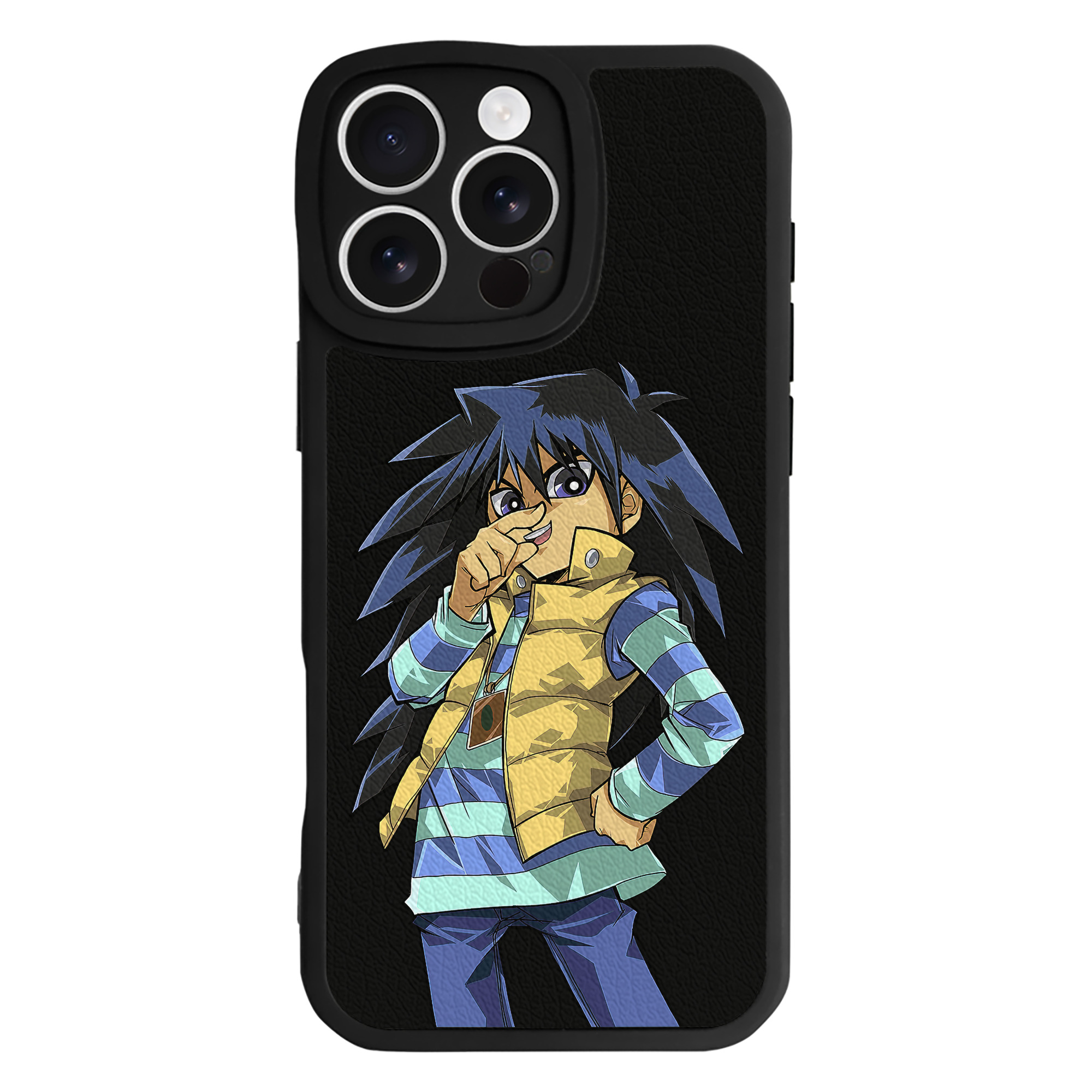 （画像用） 遊☆戯☆王 Yu-Gi-Oh! 【iPhone 16シリーズ対応】シリコンスマホケース（レザー調） 材質：シリコン